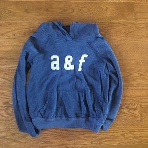 Girls A&F Blue Sweatshirt Hoodie